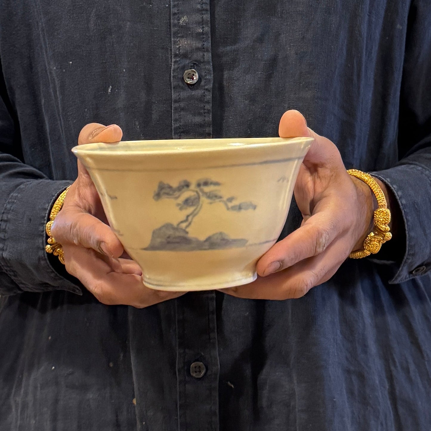 Medium Celadon Bowl - PORCELAIN J