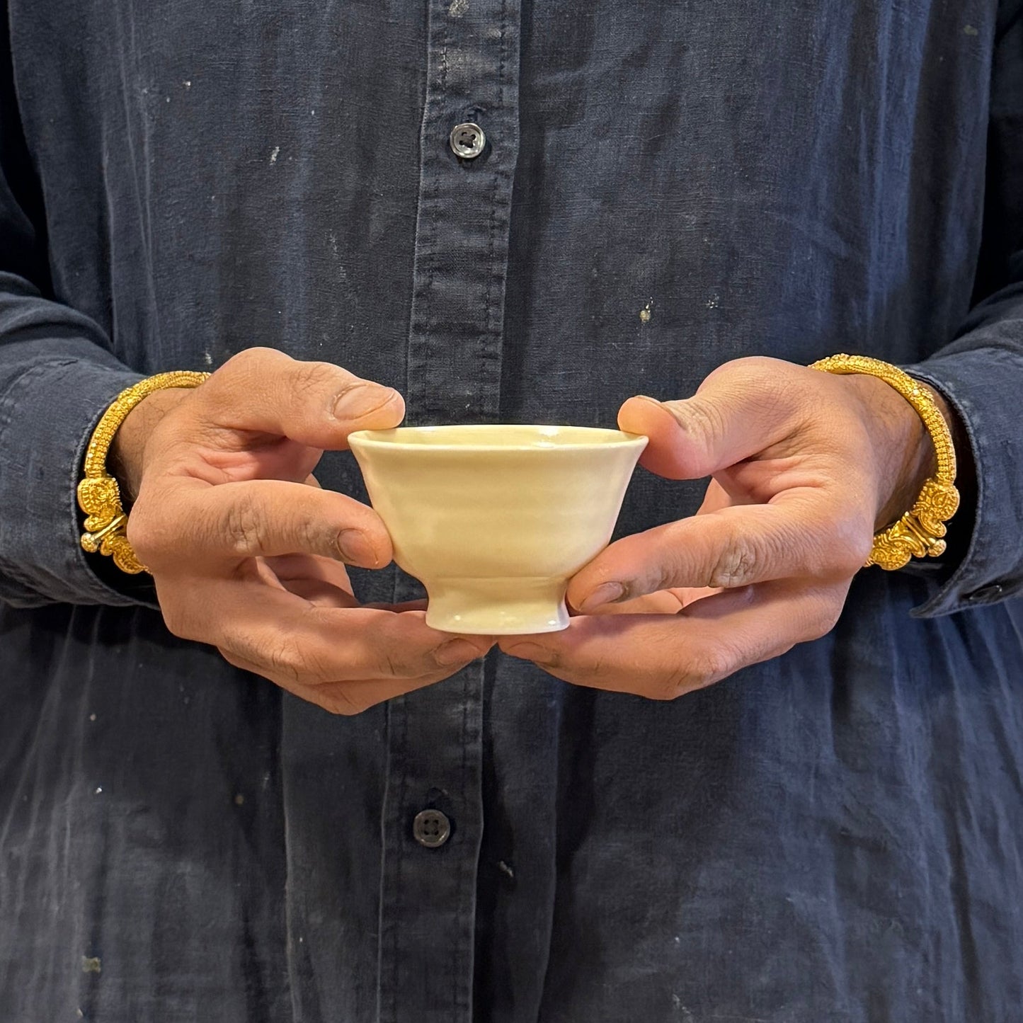 Tiny plain Celadon Bowl - PORCELAIN M