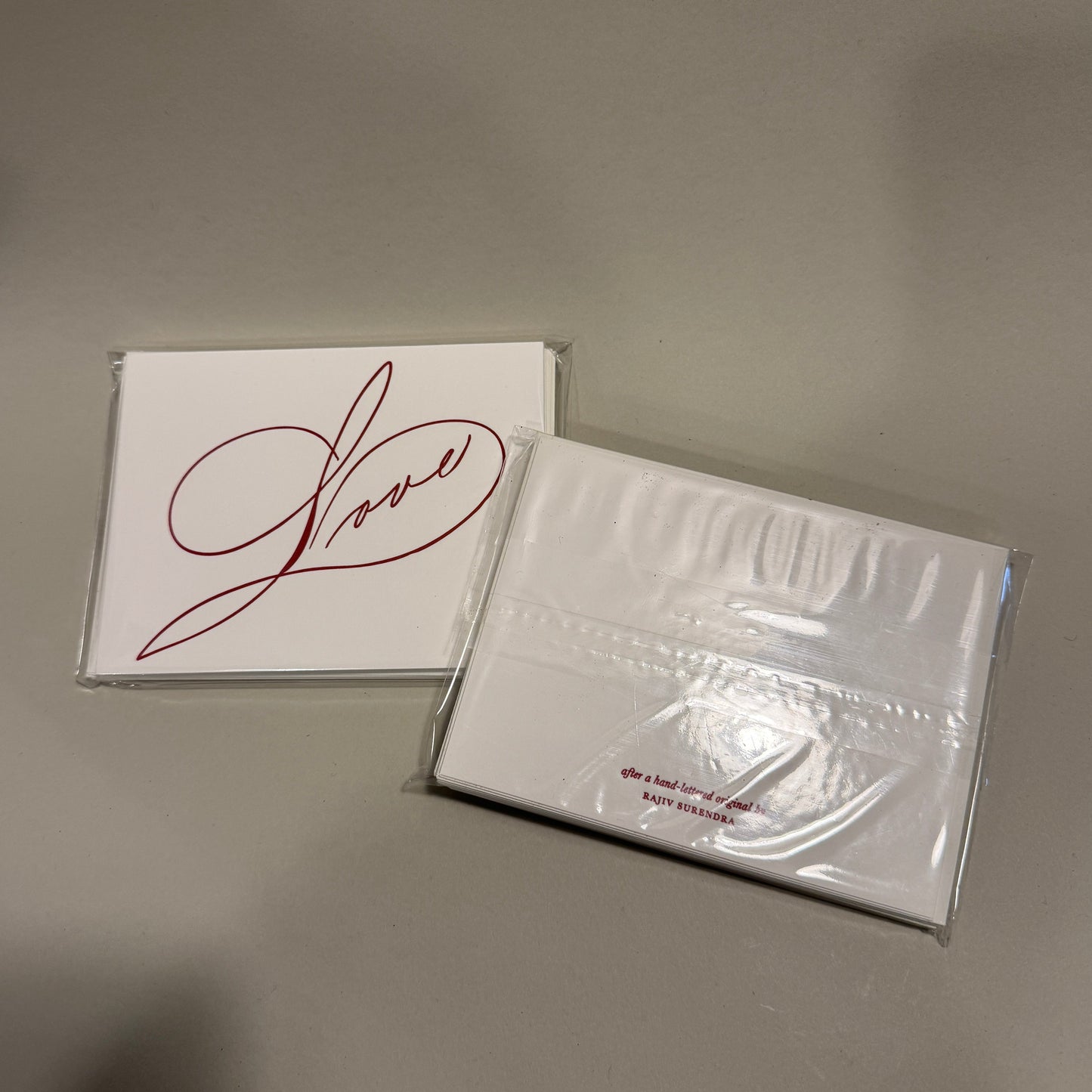 Love Letterpress Notecard Set (5 Pack)