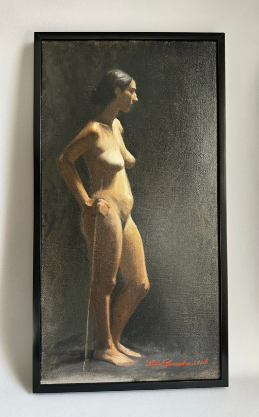 Figure Study (Theresa), Florence Italy - FRAMED