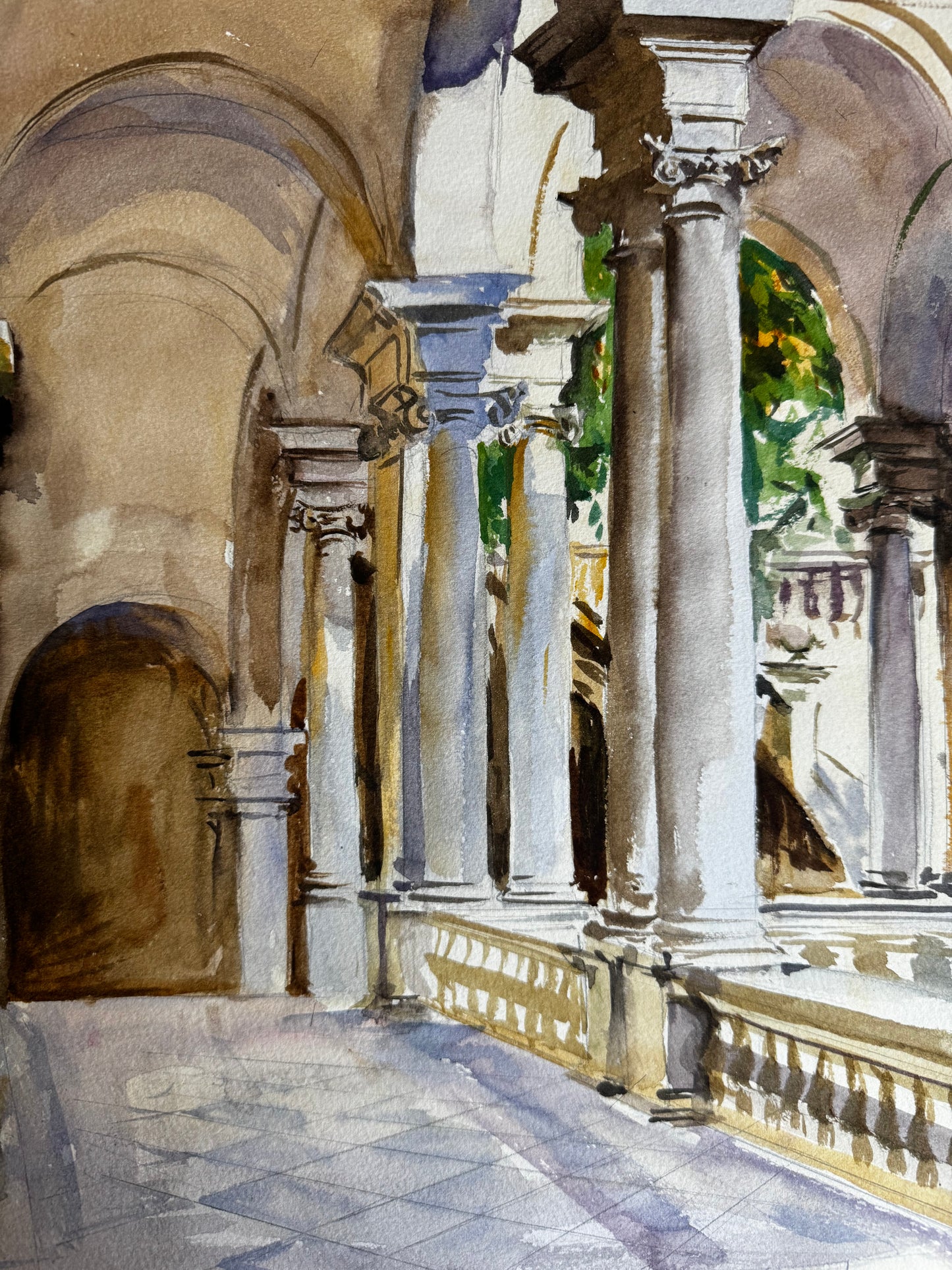 Sargent Master Copy Watercolor Study