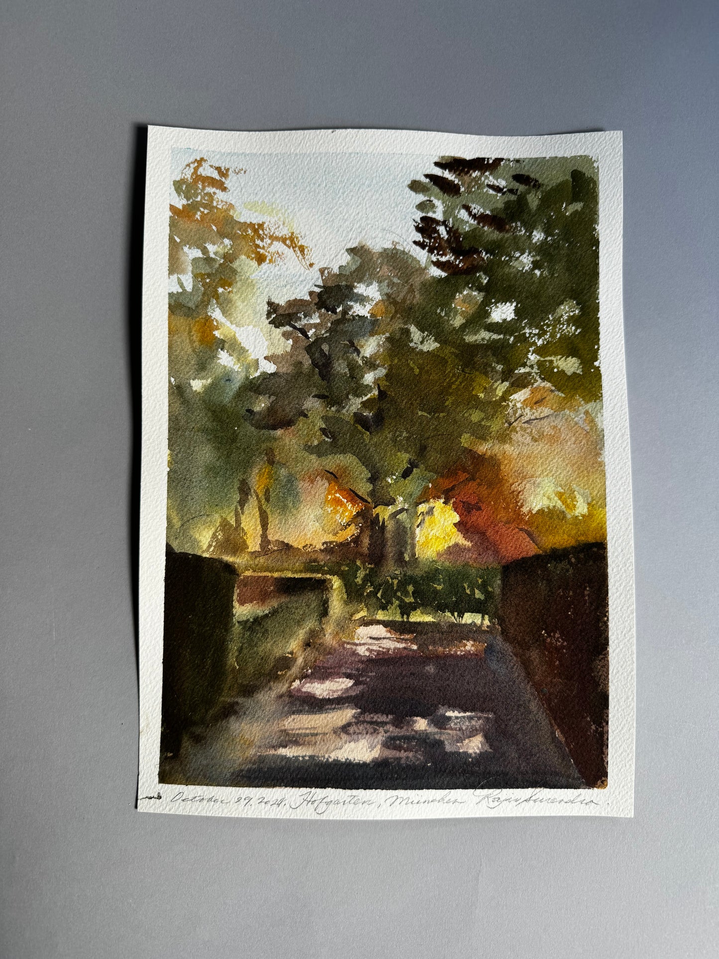 Hofgarten, Munich Color Study