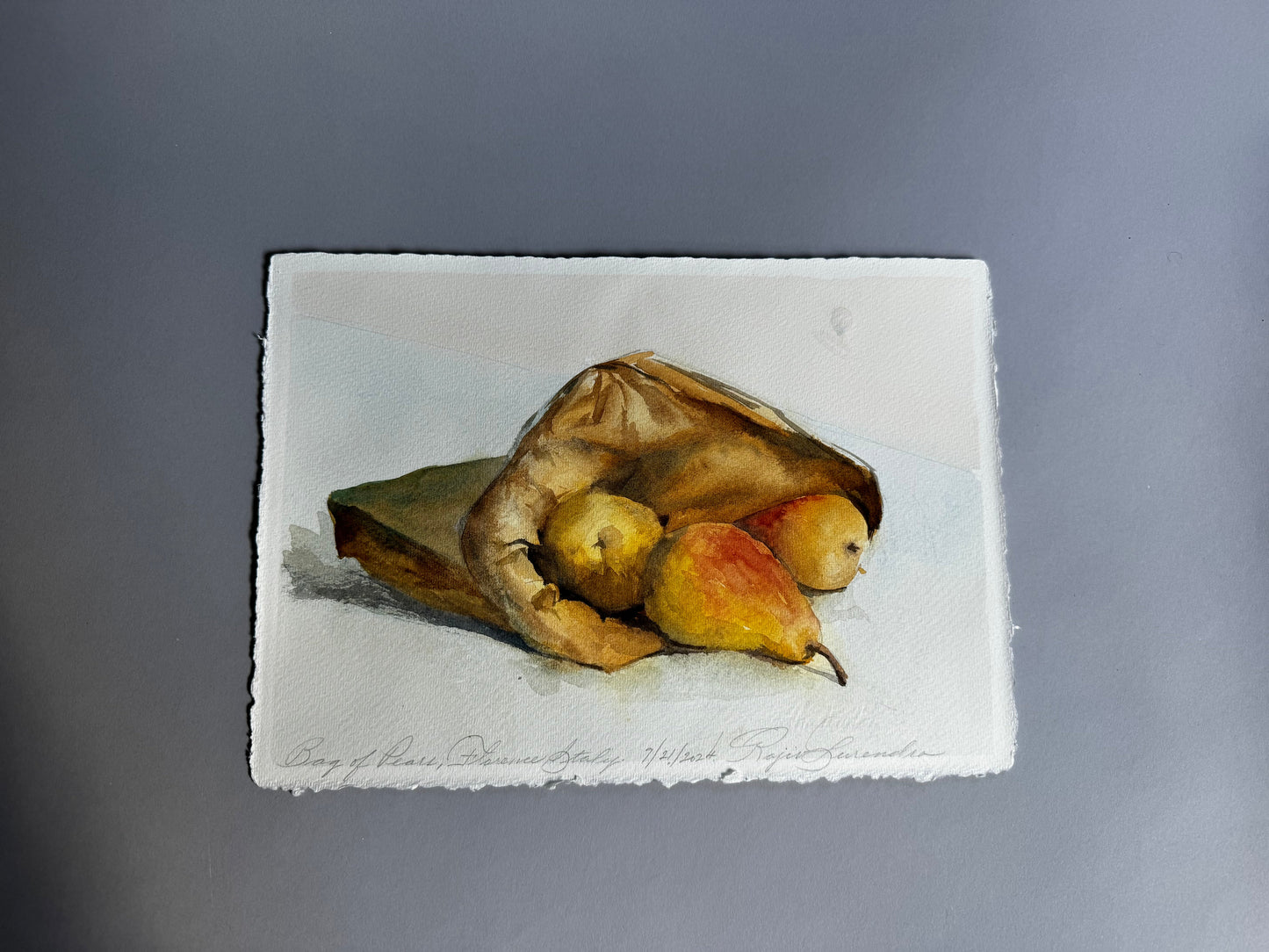 Study of A Bag of Pears, Florence