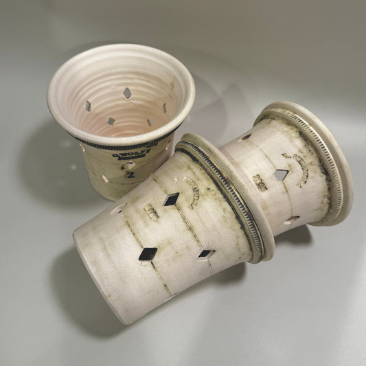 No.2 small Orchid Pots - Diamond Holes