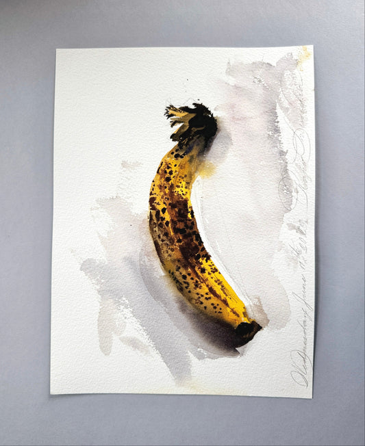 Study of an overripe banana