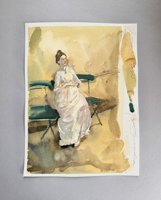 Copy of a watercolor by John Singer Sargent