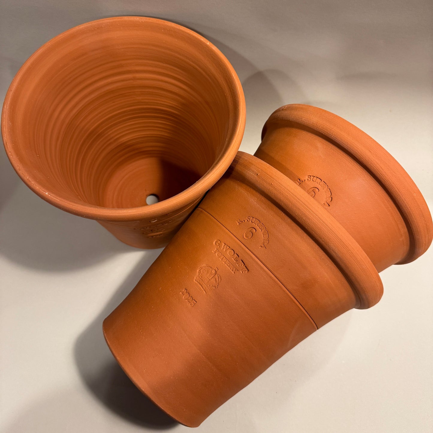 Flower Pot - Red Full Pot No. 6 (large)