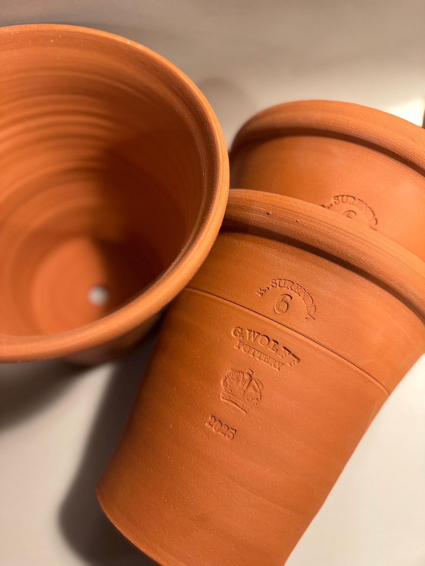 Flower Pot - Red Full Pot No. 6 (large)