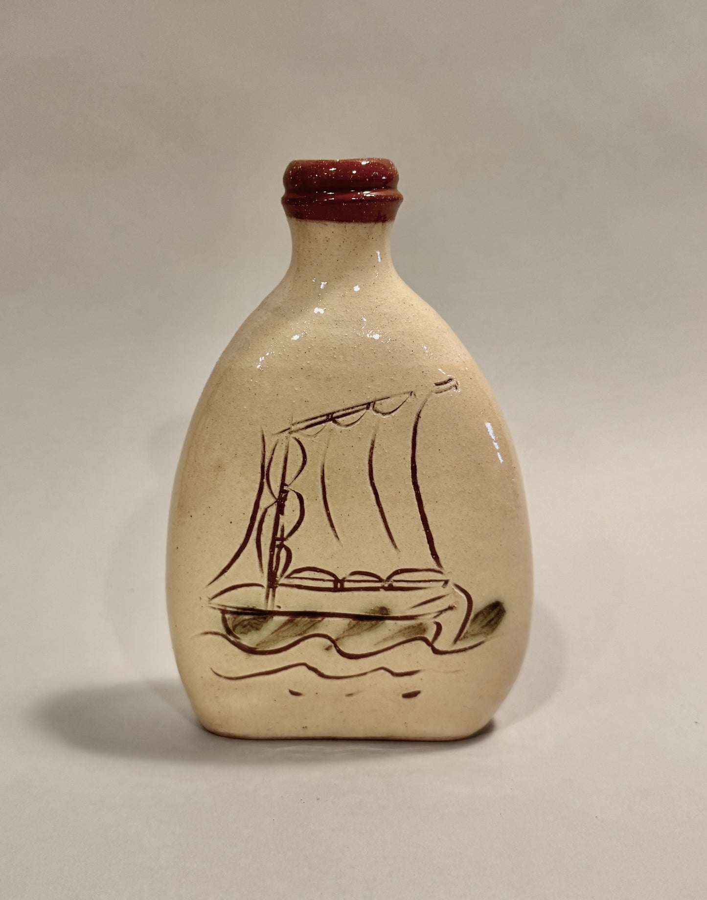 Captain's Flask - Bird and Boat