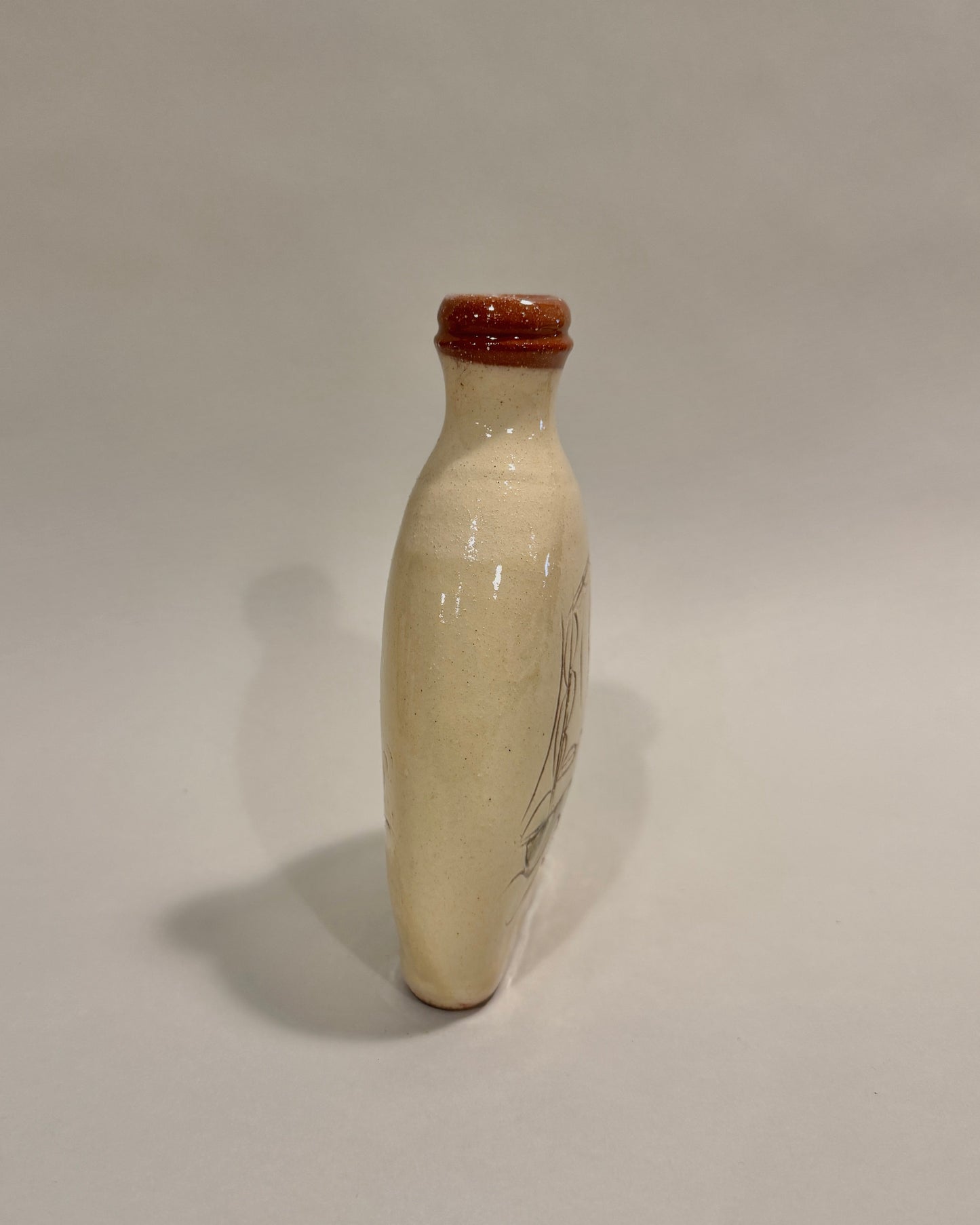 Captain's Flask - Bird and Boat