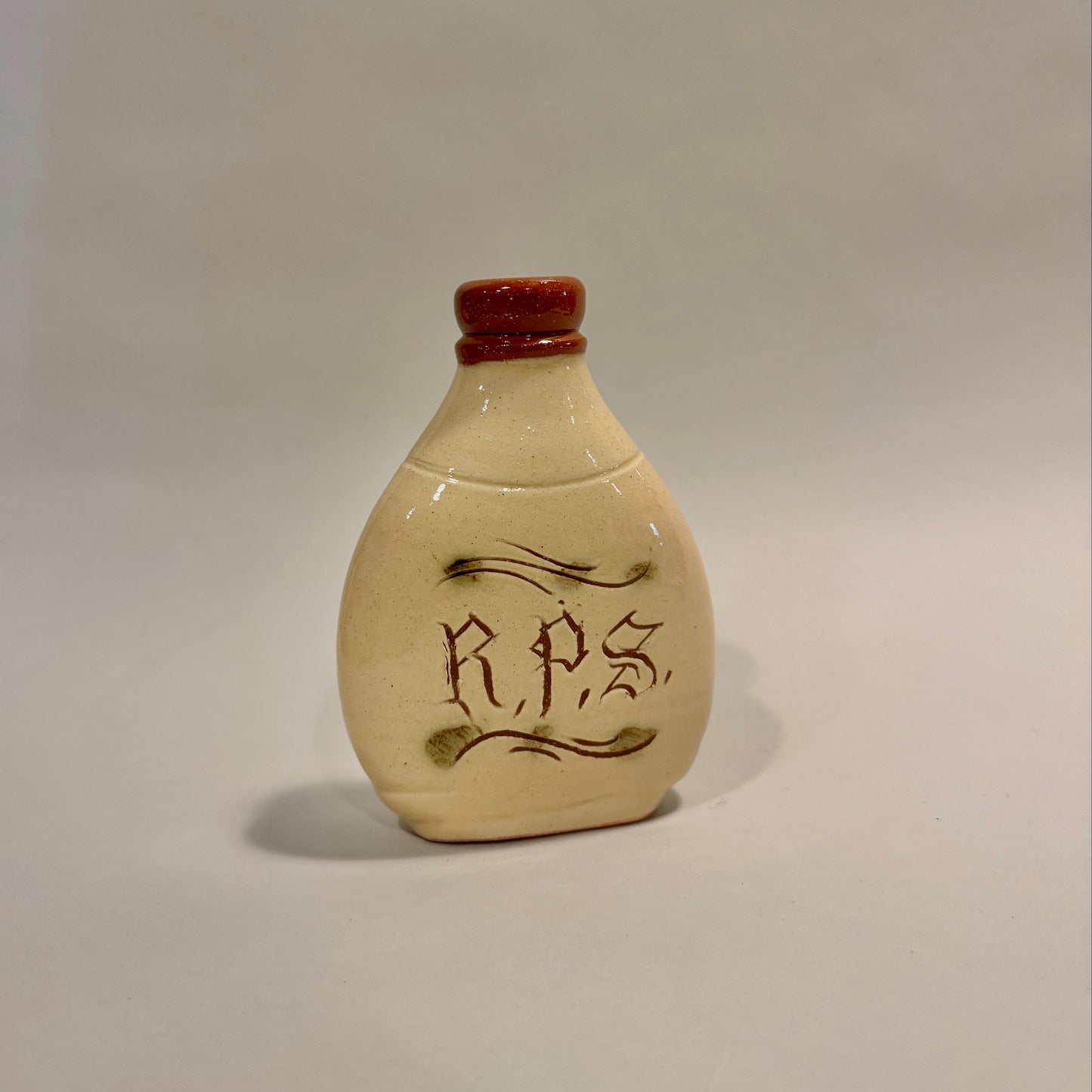 Captain's Flask - R.P.S. and Curved Bird