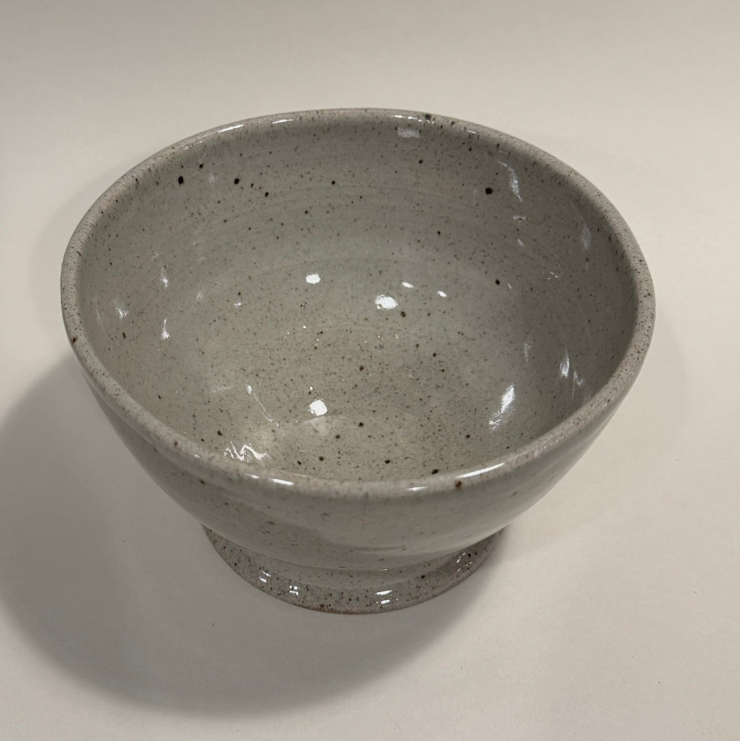 Footed Stoneware Bowl A