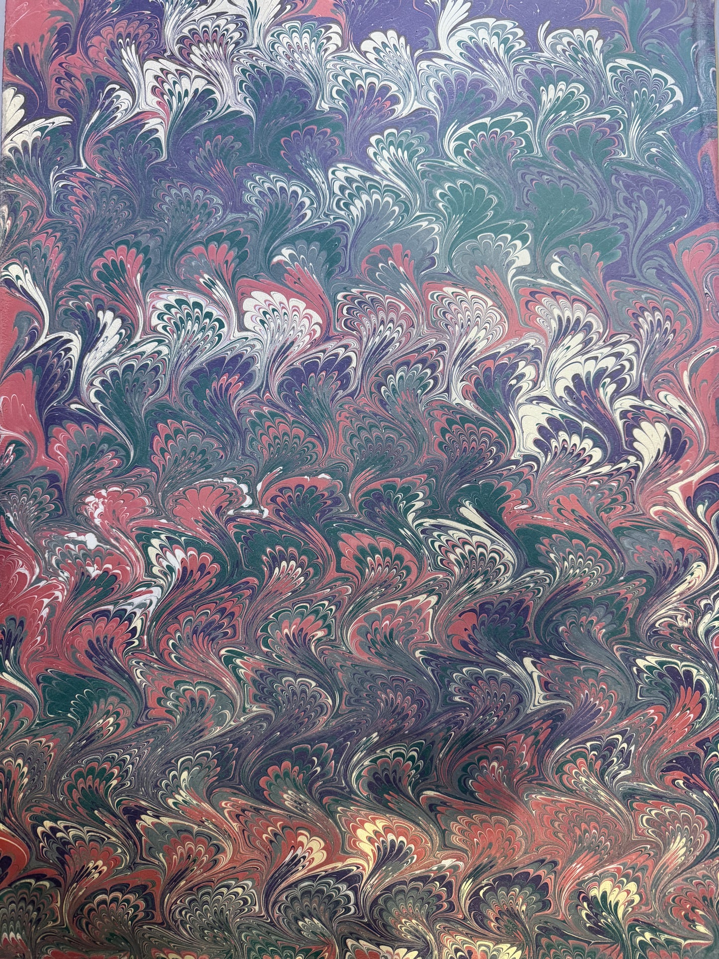 Marbled Paper C - Peacocks