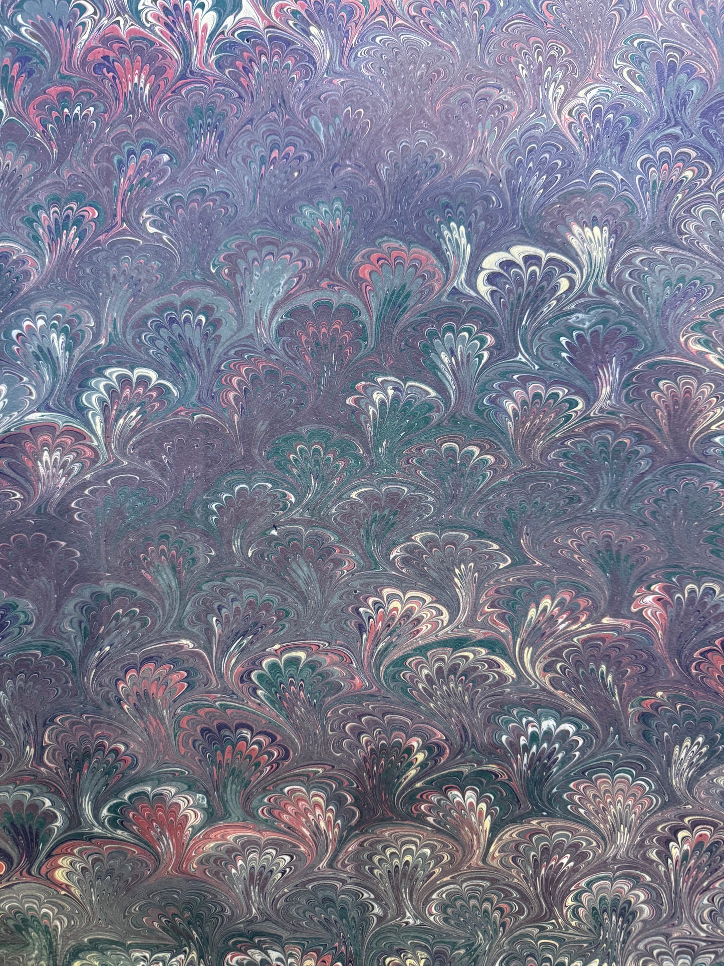 Marbled Paper J - Turquoise Peacock