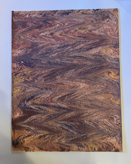 Marbled Paper V - Horizontal Chevron