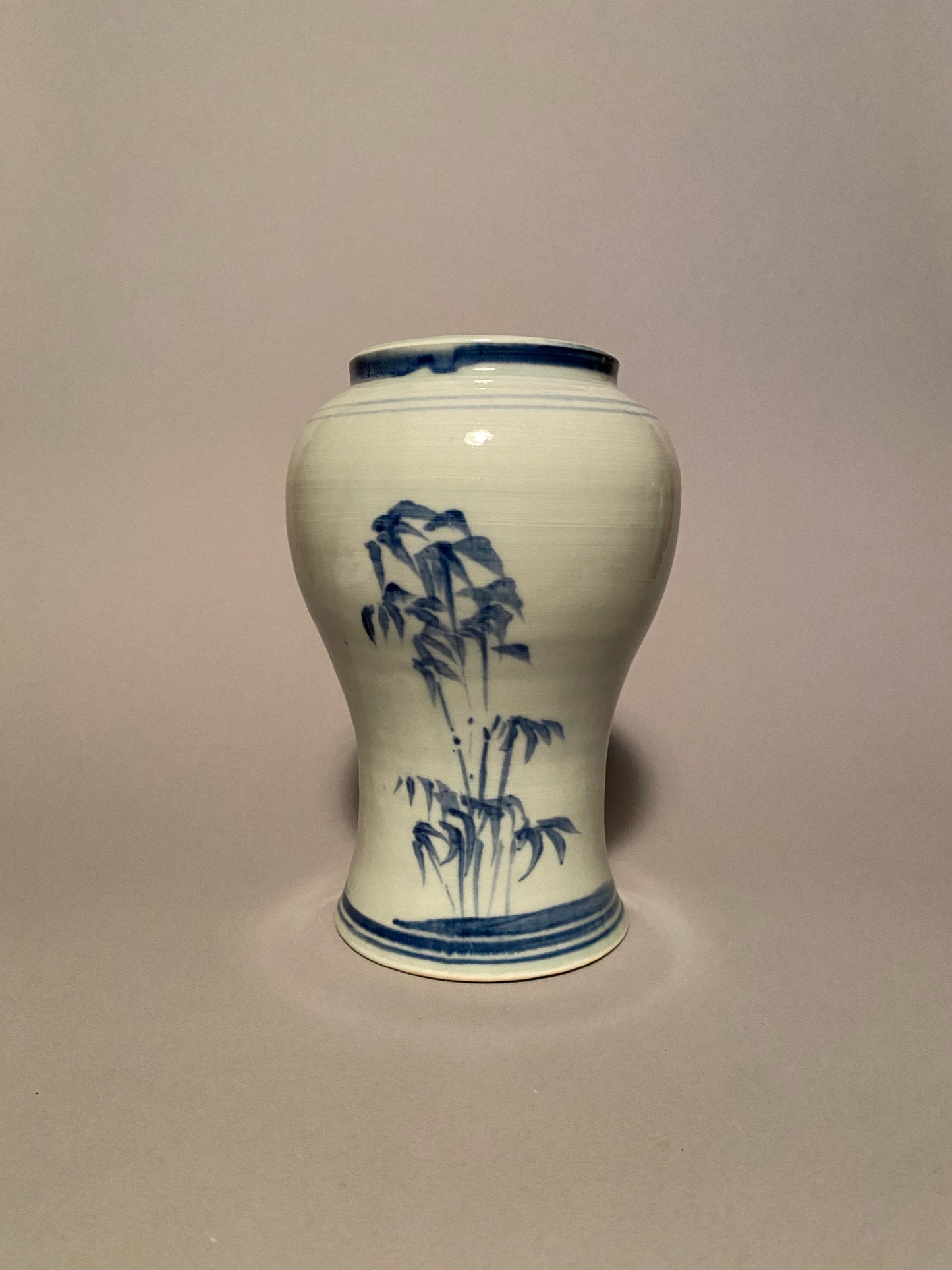 Celadon Vase with Bamboo Motif
