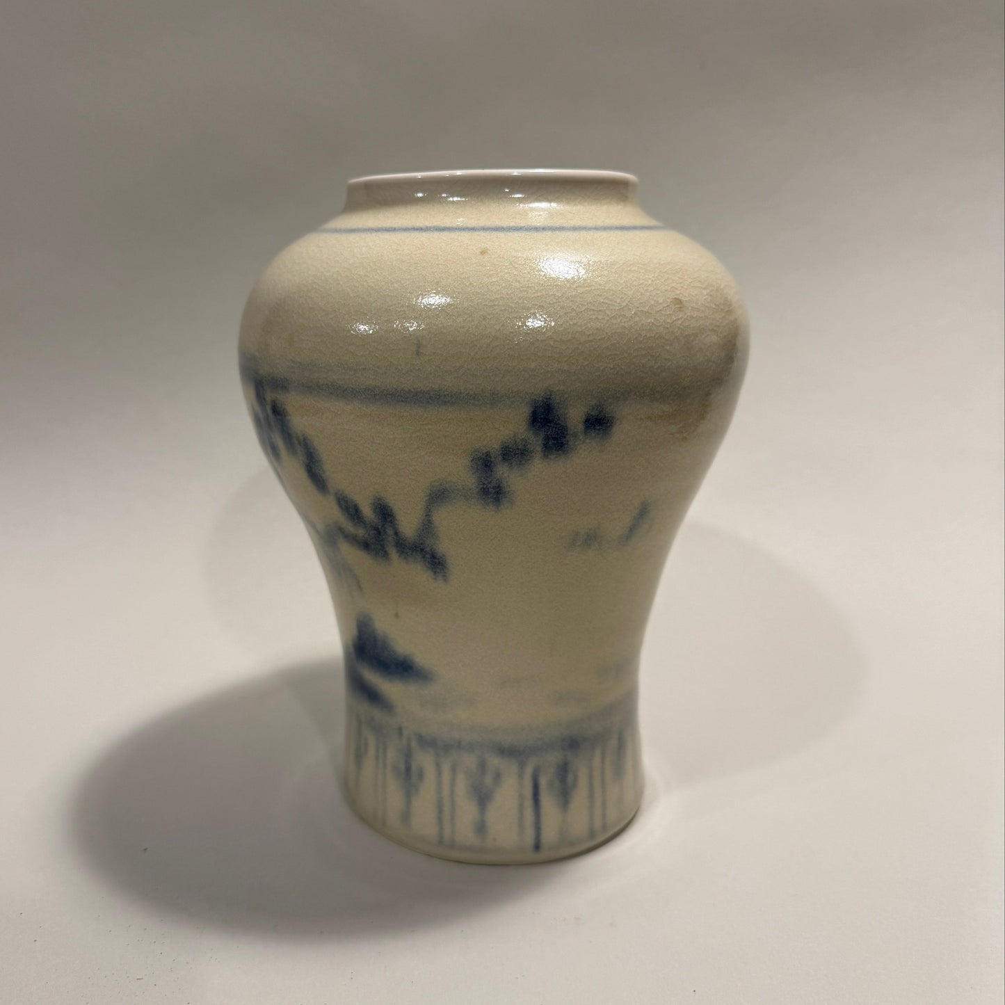 Porcelain Vase, Flow Blue - PORCELAIN B