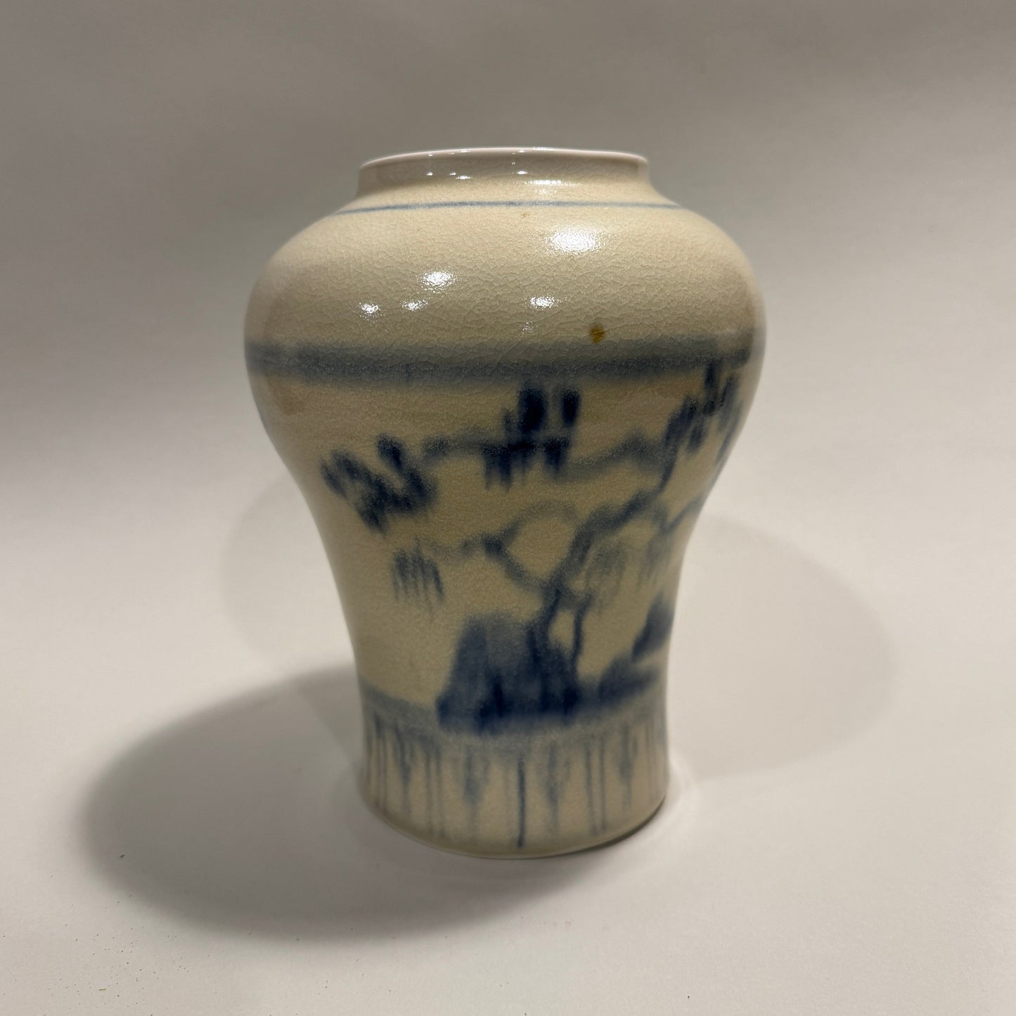 Porcelain Vase, Flow Blue - PORCELAIN B