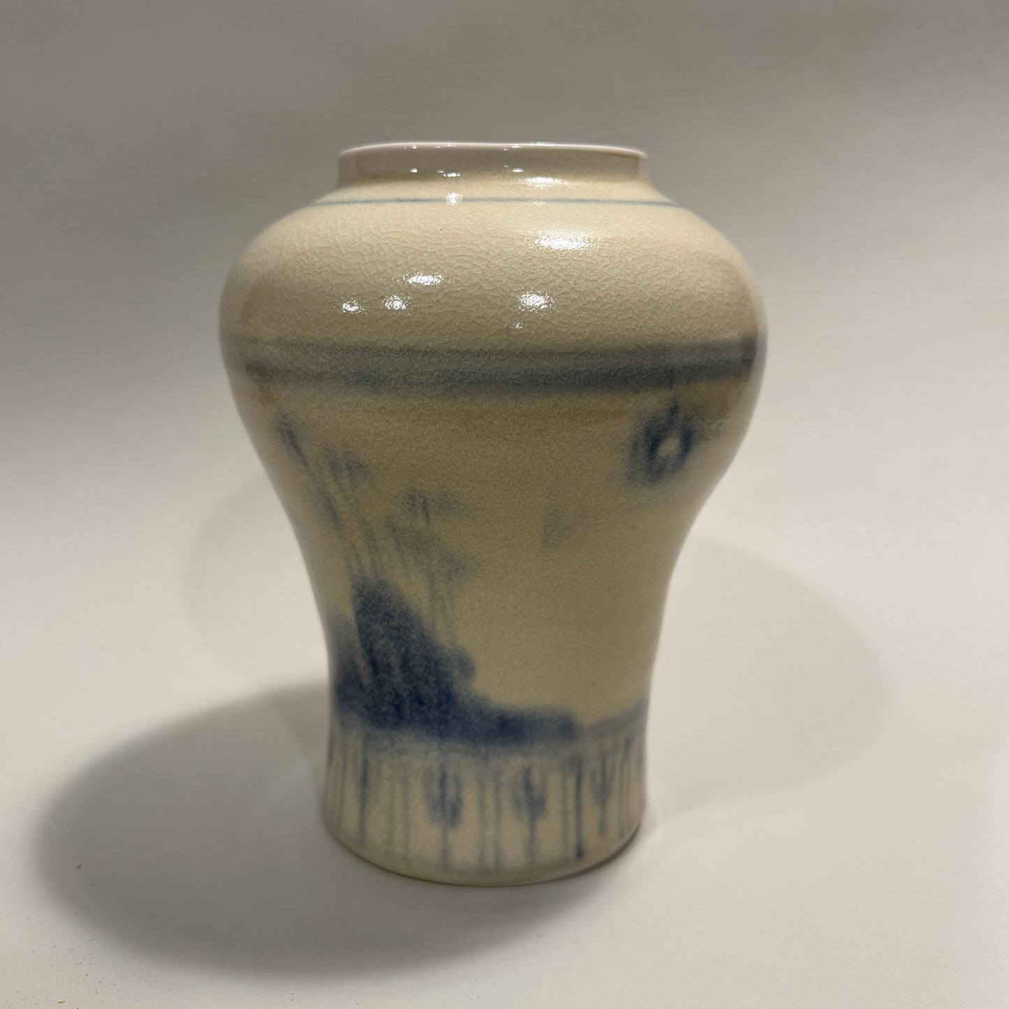 Porcelain Vase, Flow Blue - PORCELAIN B