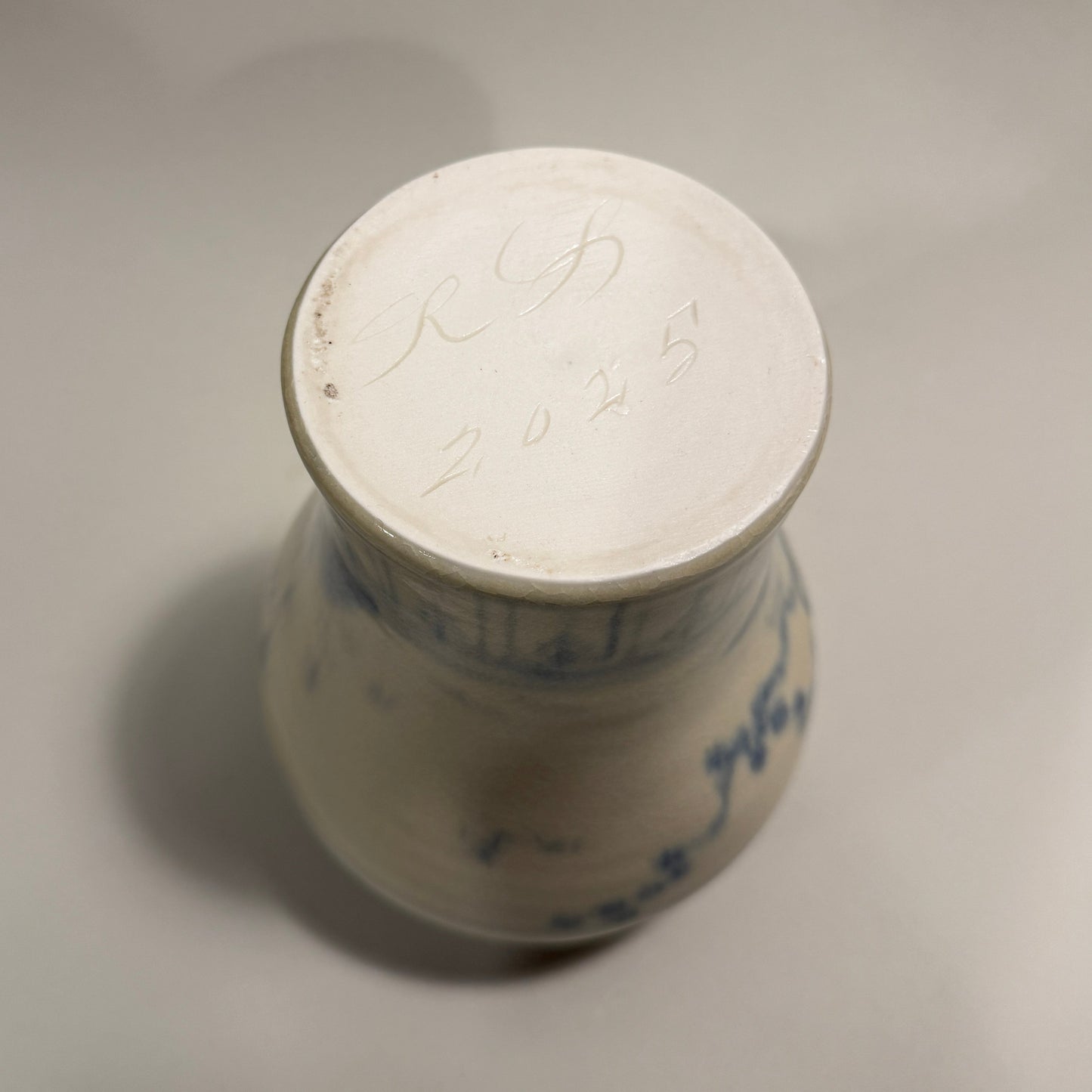 Porcelain Vase, Flow Blue - PORCELAIN B