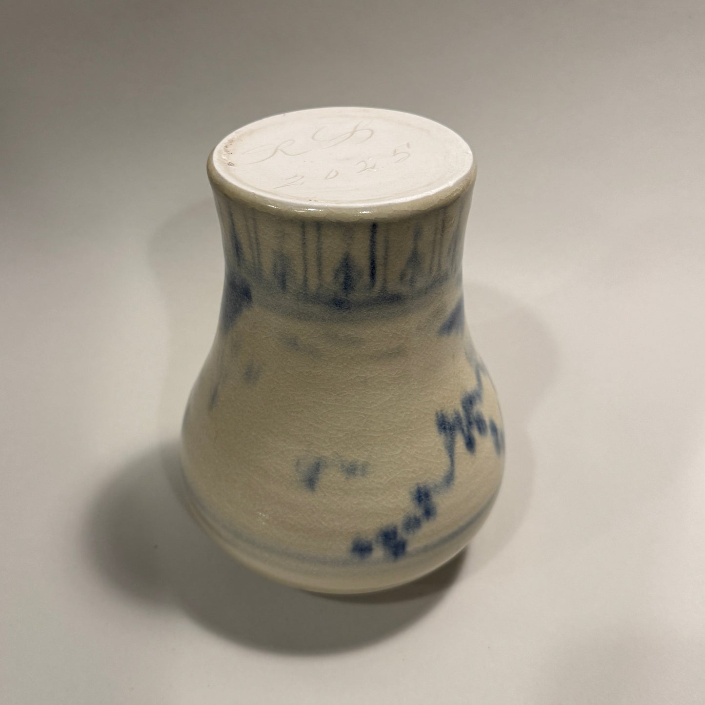Porcelain Vase, Flow Blue - PORCELAIN B