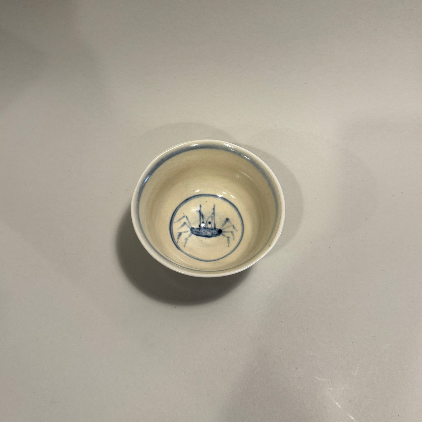 Small painted Crab Bowl - PORCELAIN O