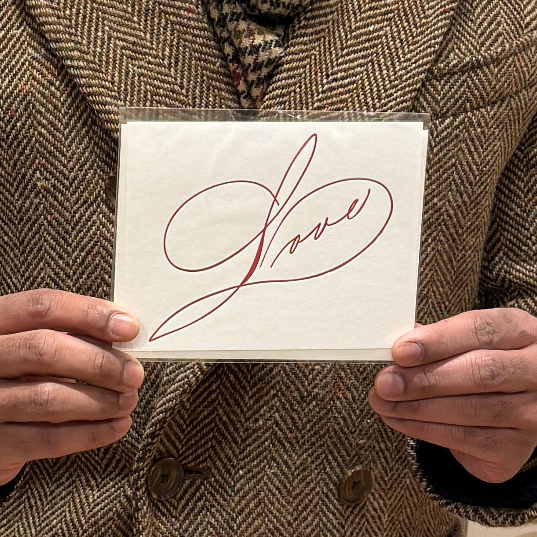 Love Letterpress Notecard Set (5 Pack)