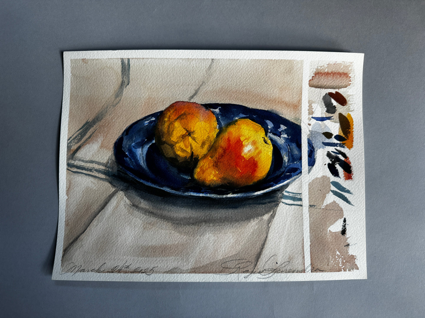 Pears on a Plate Study