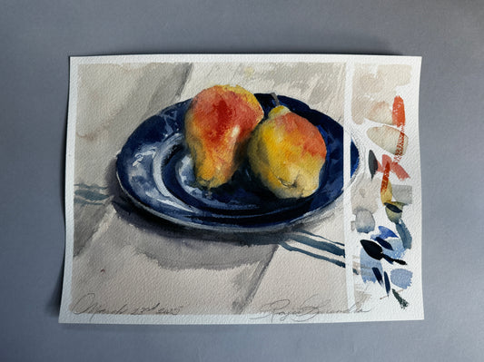 Pears on a Plate Study (Best)
