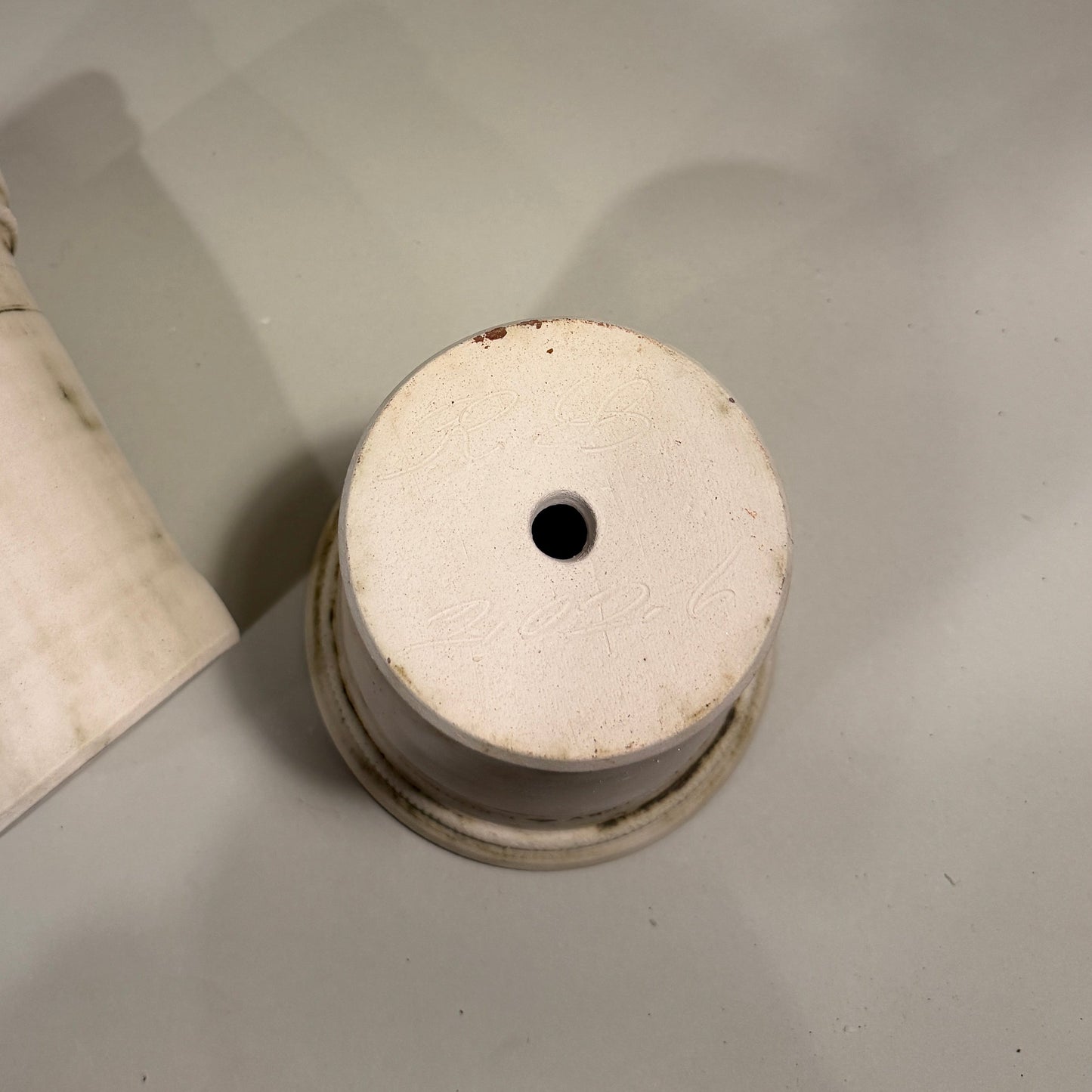 Flower Pot - No. 2 White Fine Dent Pot