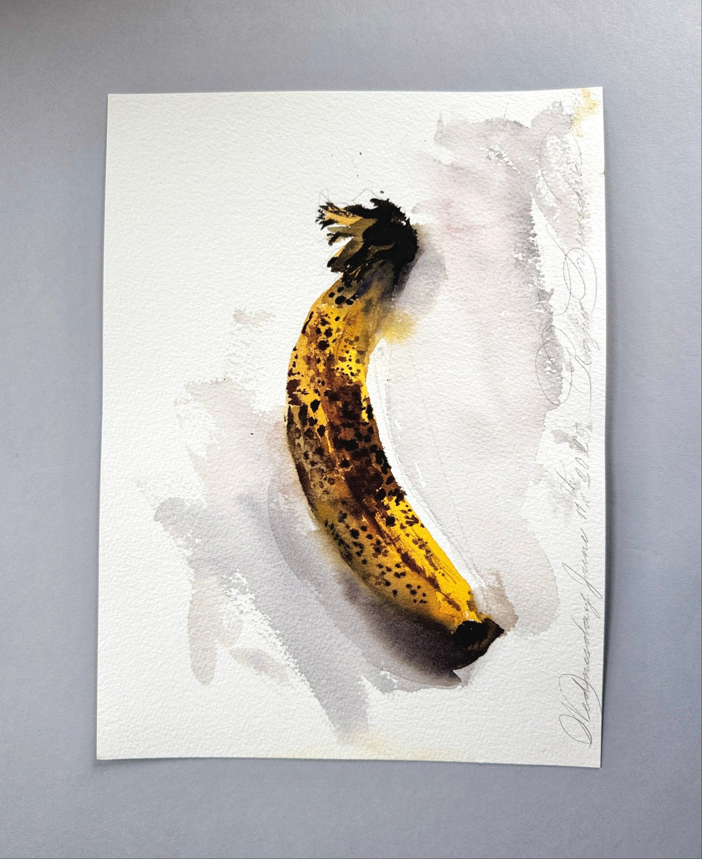 Study of an overripe banana