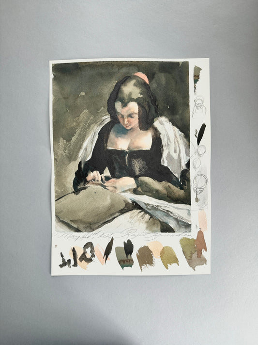 Study of Velazquez - Needlewoman