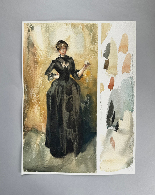 Study of Sargent's Lady With a Rose