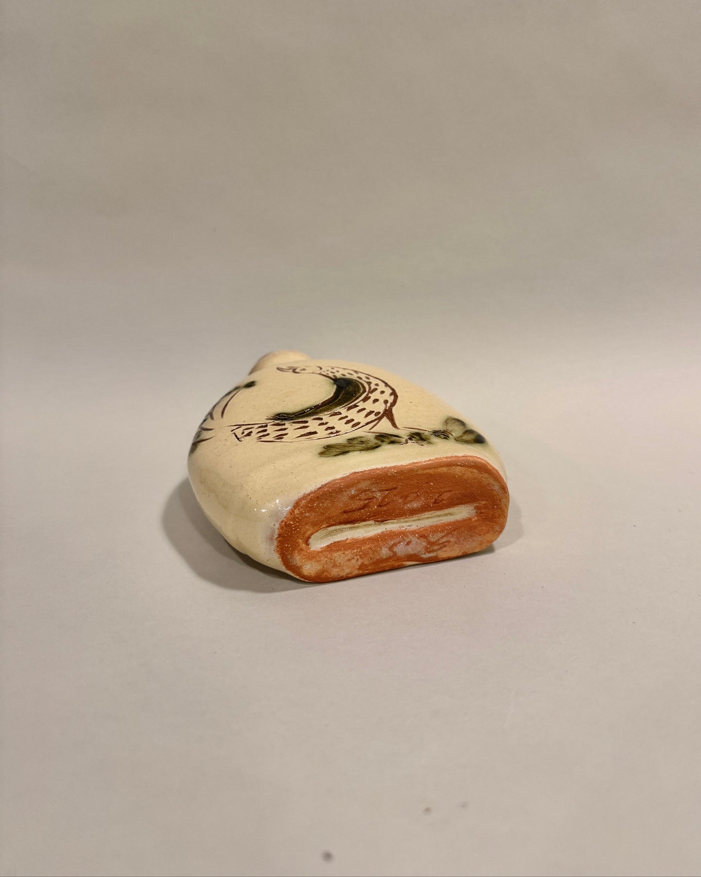 Captain's Flask - Curved Bird and 'Rajiv'