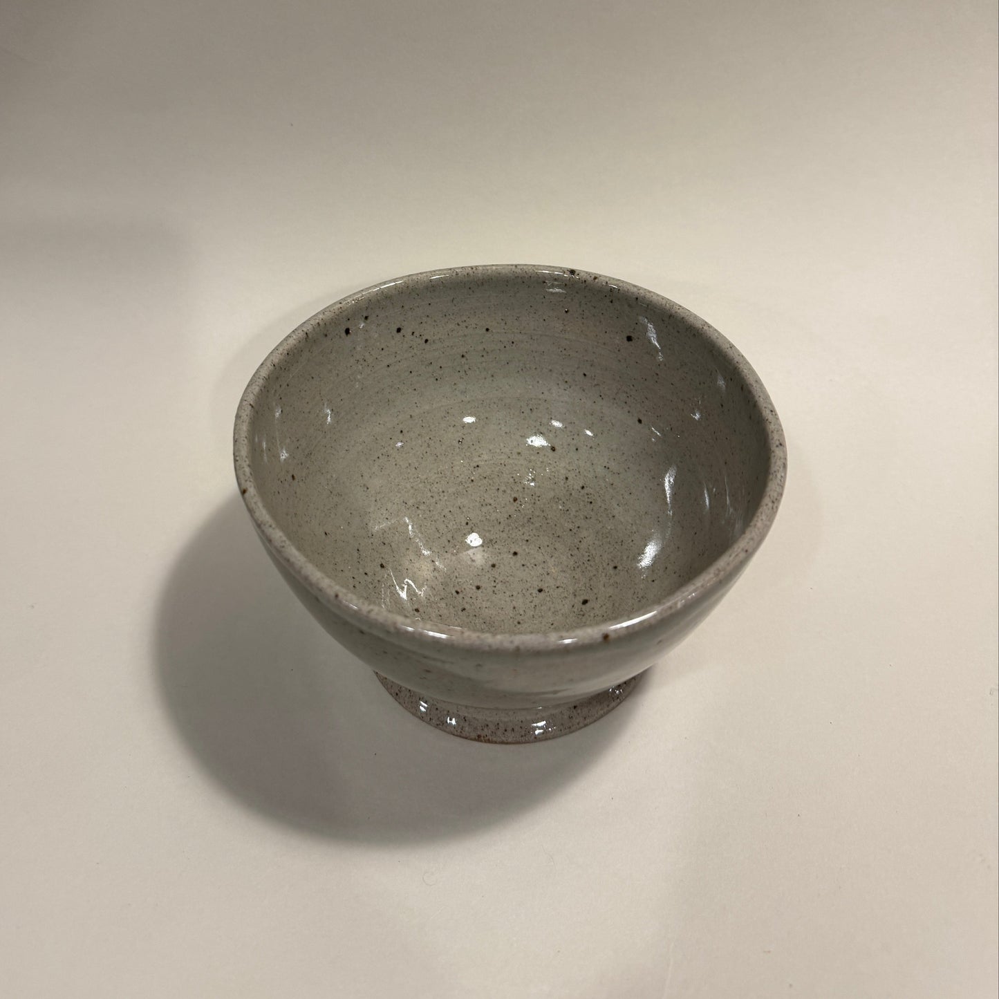 Footed Stoneware Bowl A