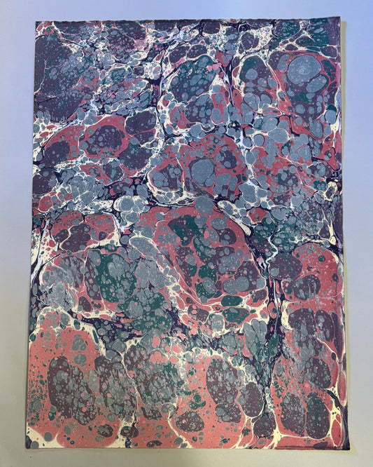 Marbled Paper B - Large Pink Marbled