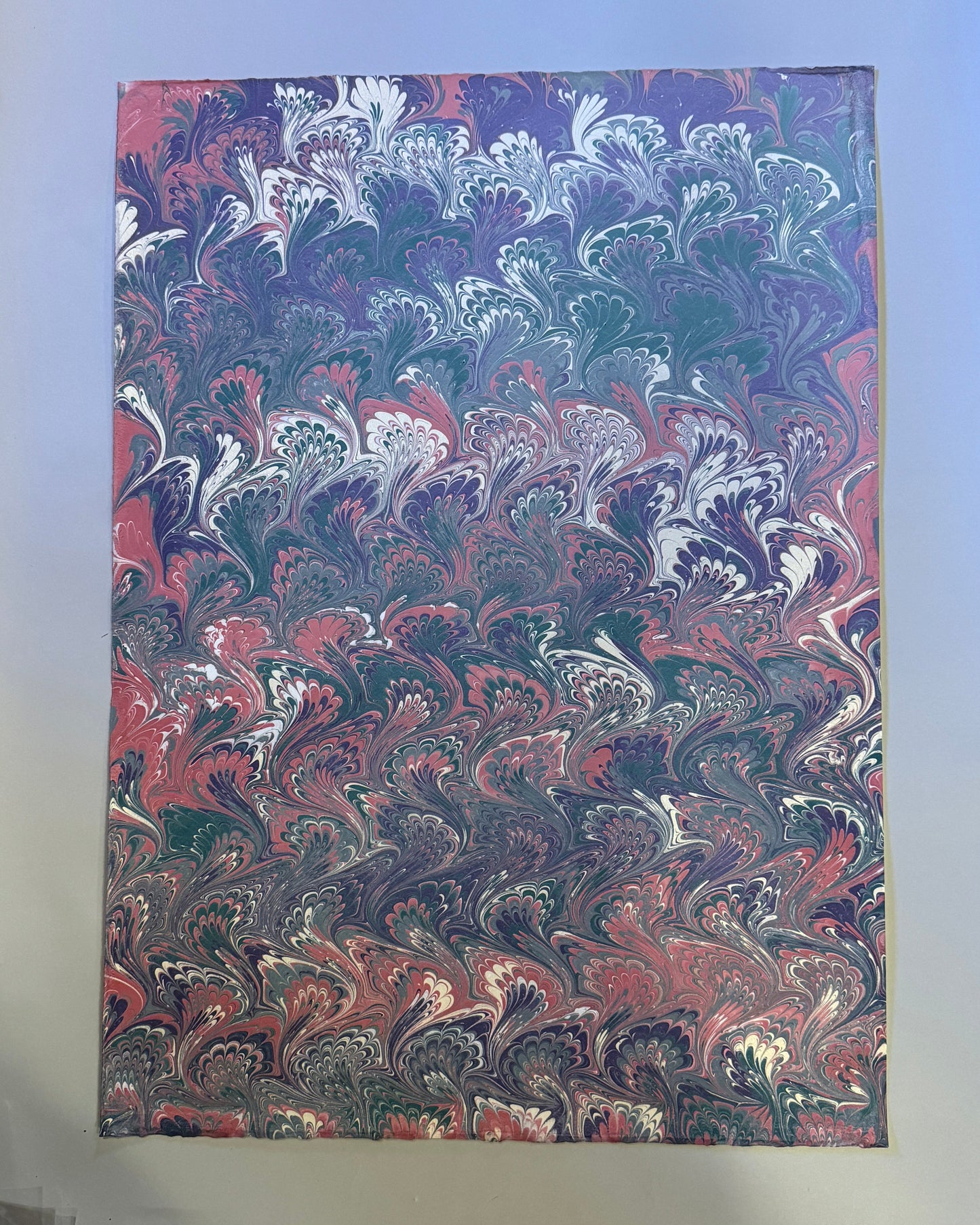 Marbled Paper C - Peacocks