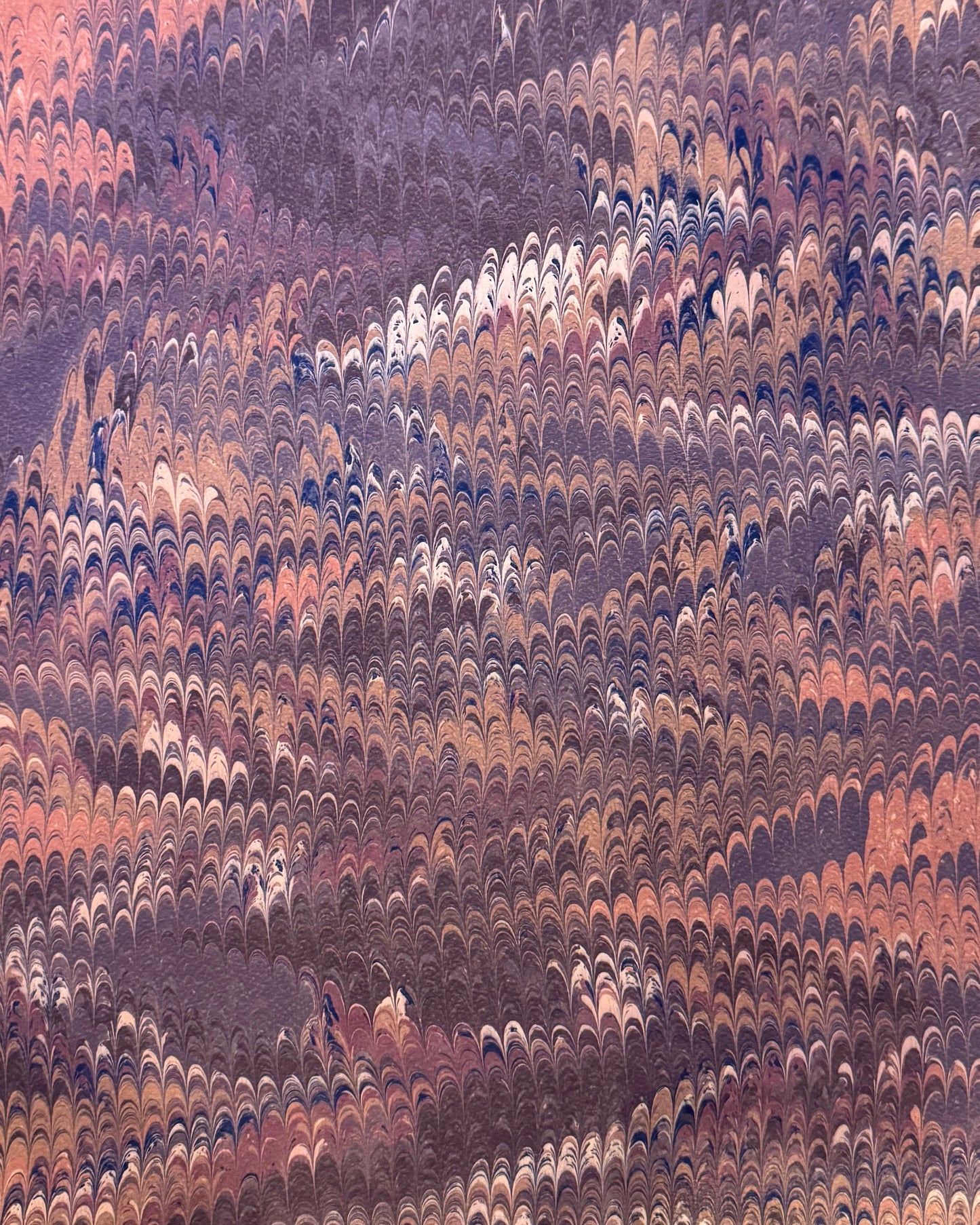 Marbled Paper O - Muted Combed