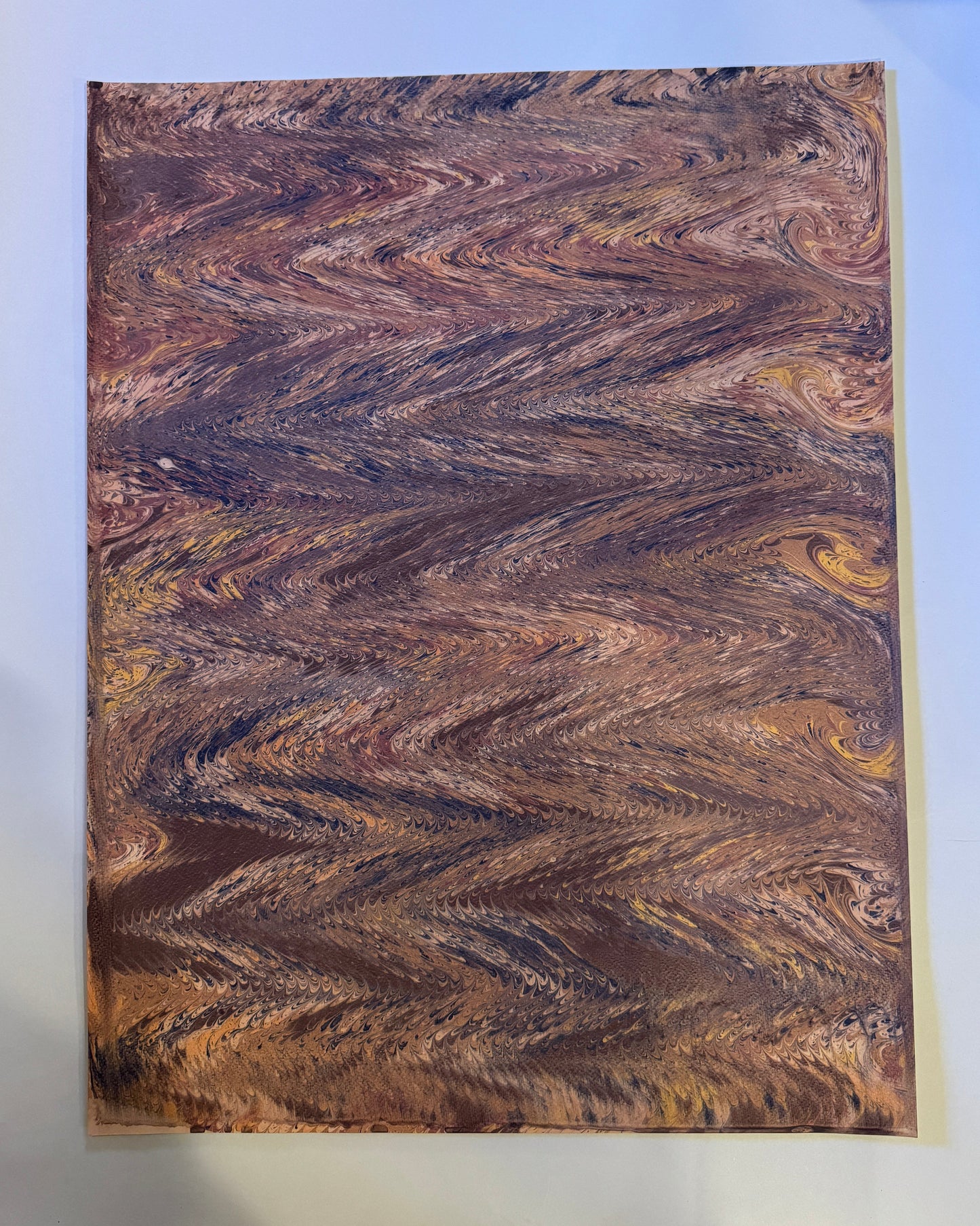 Marbled Paper V - Horizontal Chevron