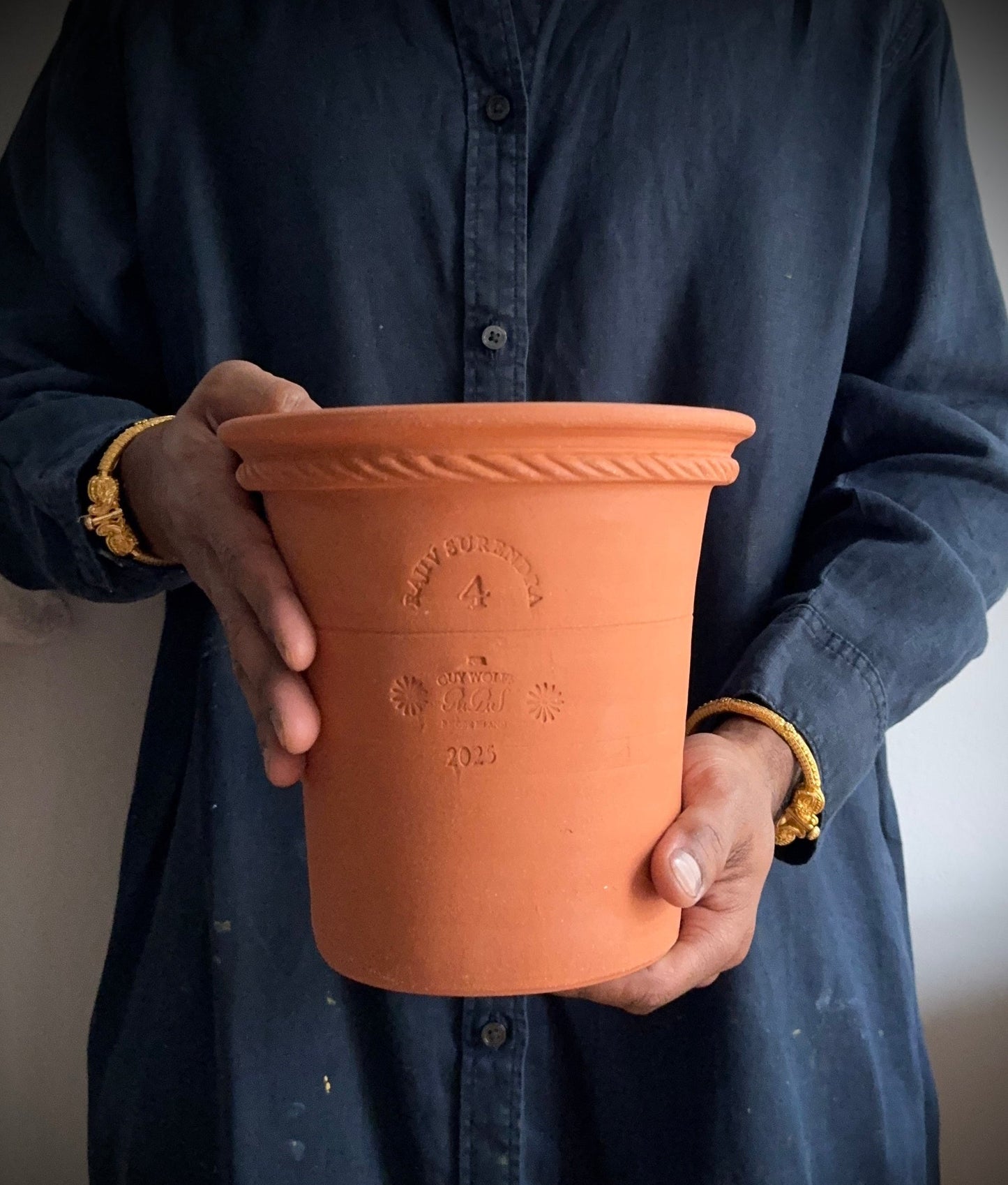 Flower Pot - No. 4 Peale Pots (7"tall)